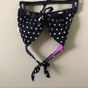 Arizona Black and White Polka Dot Bikini Top